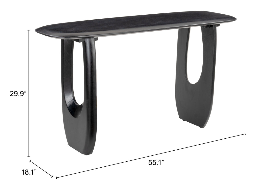 The Arasan Console Table Black  Era and Style Inspired Home Decor 1