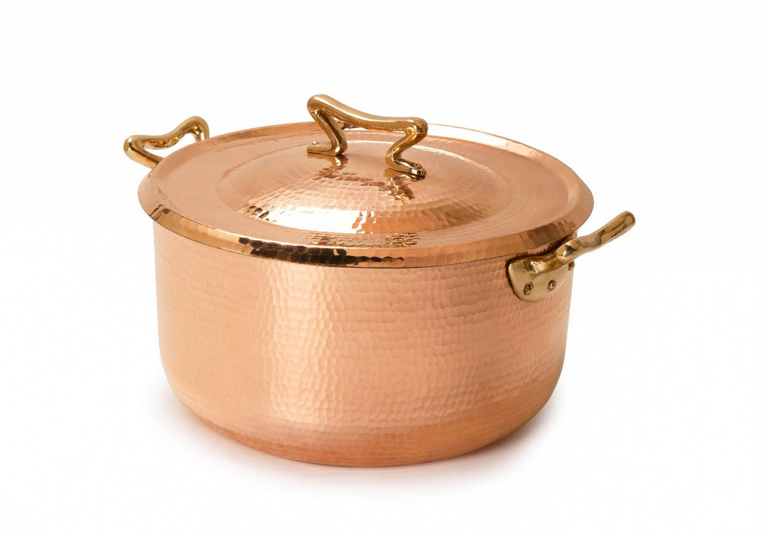 11-Piece Copper Cookware Set with Standard Lids