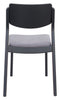 The Desdamona Dining Chair (Set of 2) Gray & Black  Era and Style Inspired Home Decor 1