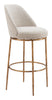 The Nordhavn Swivel Barstool Beige & Gold  Era and Style Inspired Home Decor 1