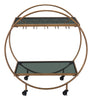 The Arc Bar Cart Brass & Black