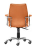 The Enterprise Low Back Office Chair Orange  Era and Style Inspired Home Decor 1