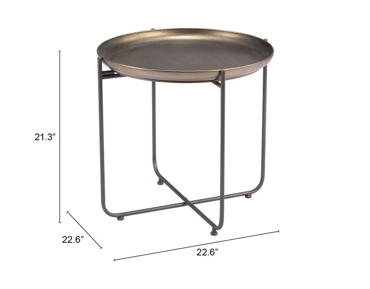 The Bronson Side Table Bronze  Era and Style Inspired Home Decor 1