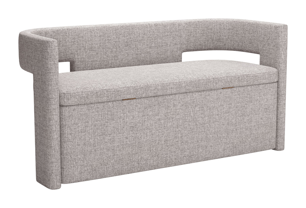 The Papua Storage Bench Gray  Era and Style Inspired Home Decor 1