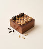 Mini Travel Chess and Checkers Game Set - Handcrafted Wood by Matr Boomie