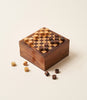 Mini Travel Chess and Checkers Game Set - Handcrafted Wood by Matr Boomie