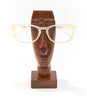 Face Glasses Holder Stand - Hand Carved Indian Rosewood