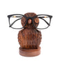 Owl Eyeglass Holder Stand - Hand Carved Wood