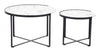 The Brioche Coffee Table Set (2-Piece) White & Black  Era and Style Inspired Home Decor 1