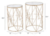 The Hadrian Side Table Set (2-Piece) Gold  Era and Style Inspired Home Decor 1