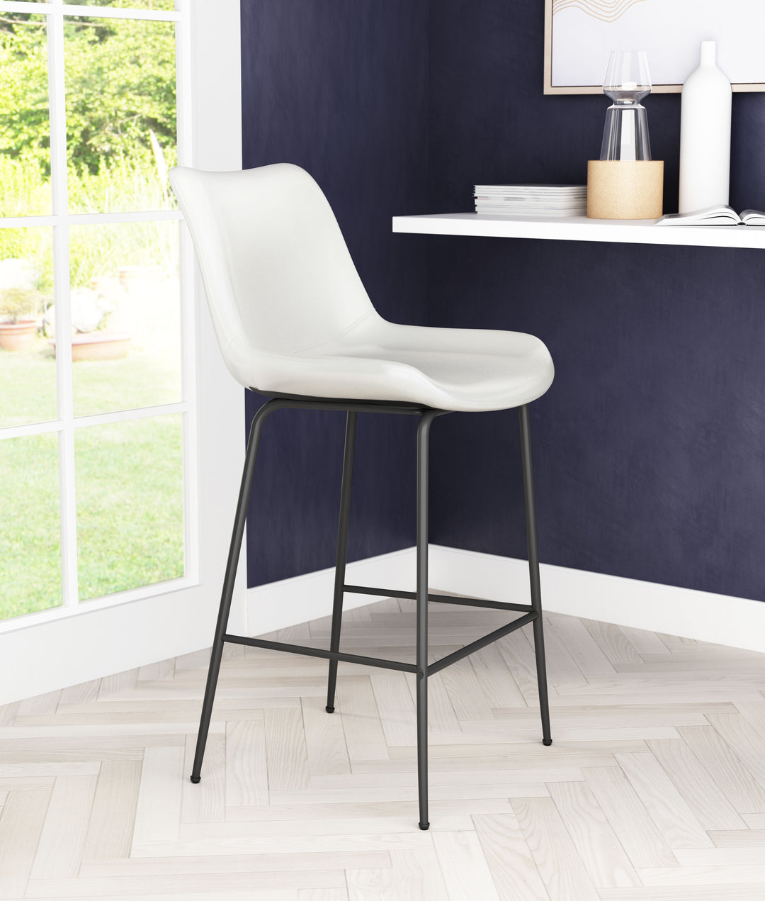 The Byron Counter Stool White  Era and Style Inspired Home Decor 1