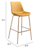 The Tony Barstool Yellow & Gold  Era and Style Inspired Home Decor 1