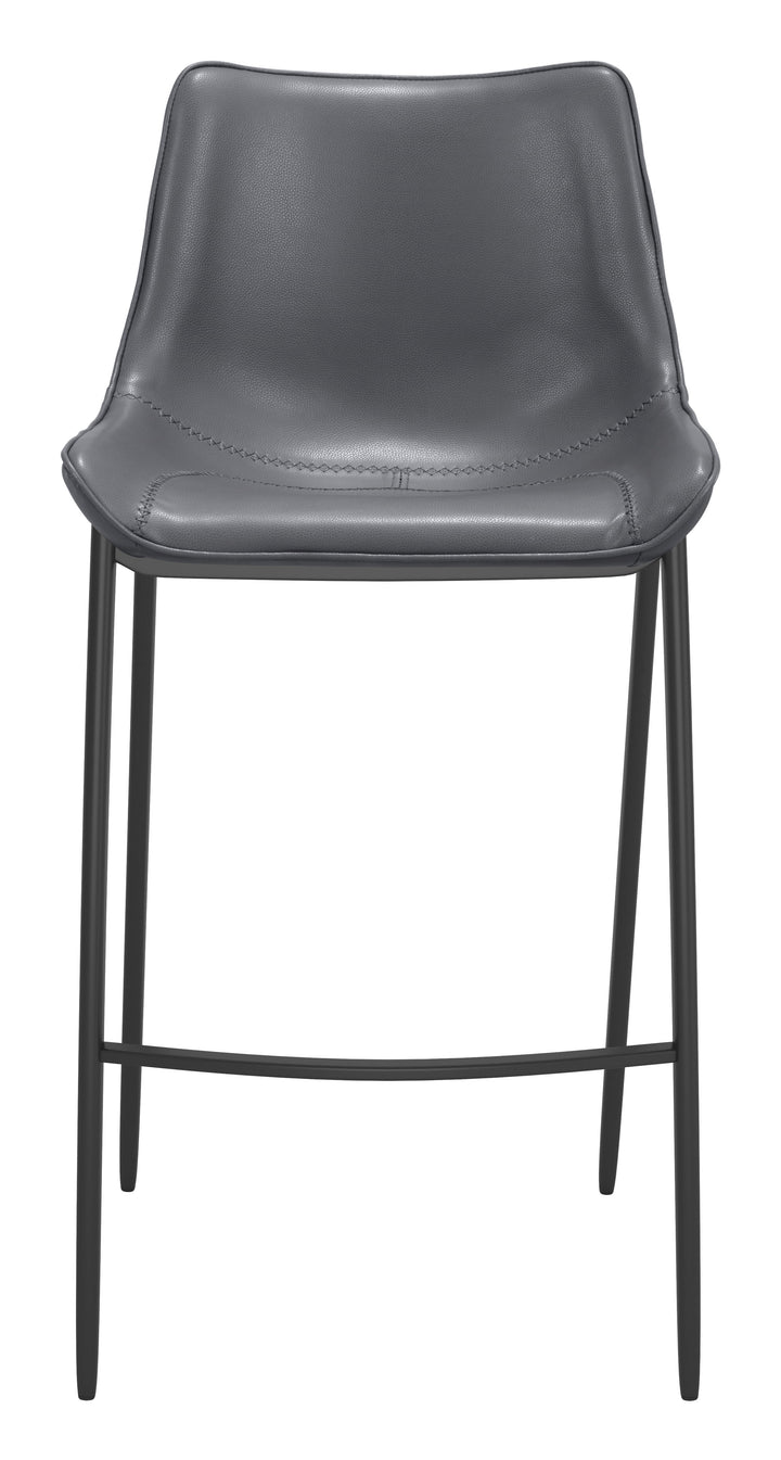 The Magnus Barstool (Set of 2) Dark Gray & Black  Era and Style Inspired Home Decor 1