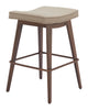 The Divat Counter Stool (Set of 2) Beige & Walnut  Era and Style Inspired Home Decor 1