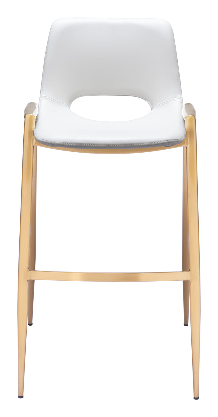 The Desi Barstool (Set of 2) White & Gold  Era and Style Inspired Home Decor 1