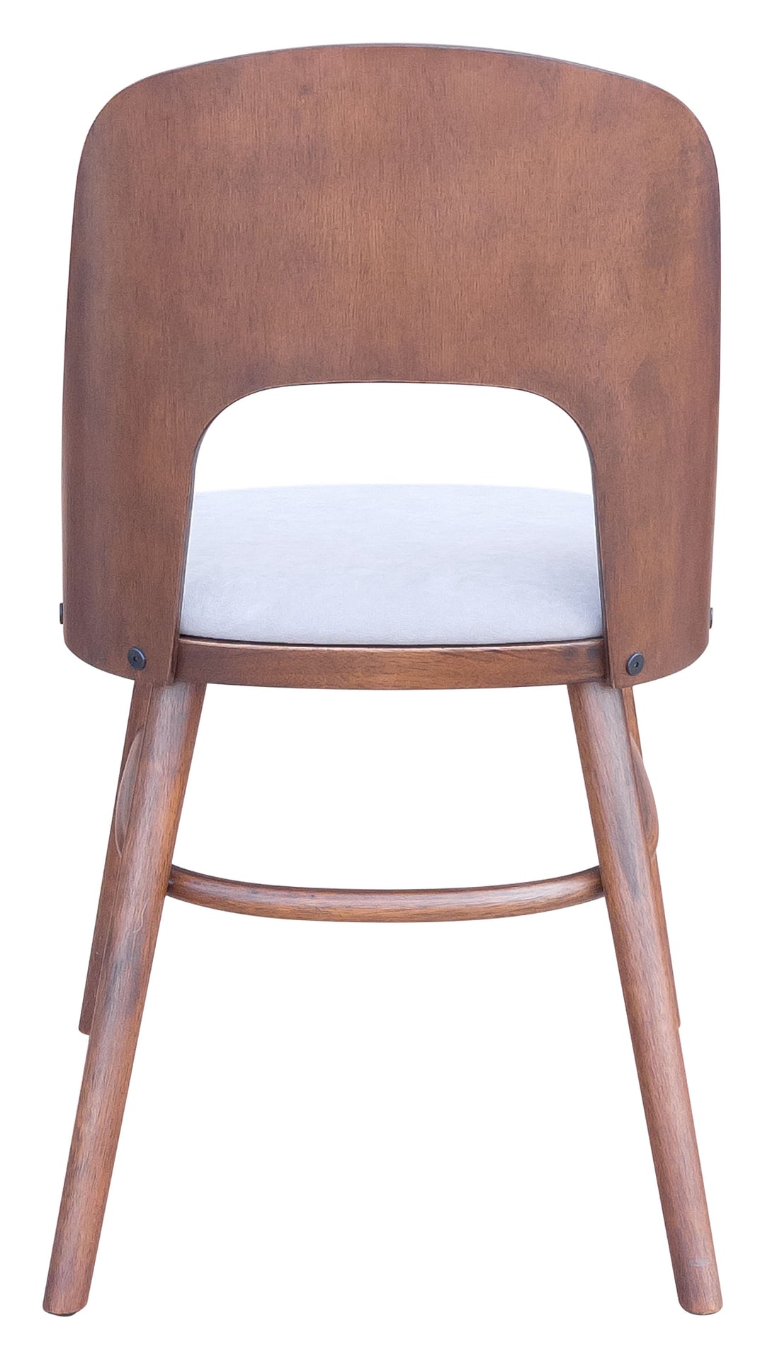 The Iago Dining Chair (Set of 2) Light Gray & Walnut  Era and Style Inspired Home Decor 1