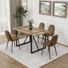 Dining Table and 4 Modern Dining Chairs Set