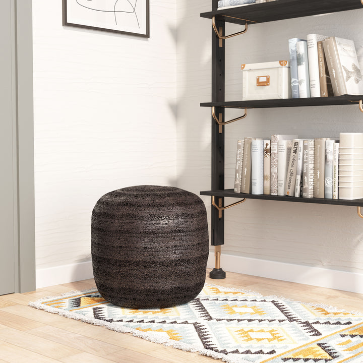 The Lillian Ottoman Black  Era and Style Inspired Home Decor 1