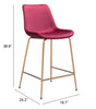 The Tony Counter Stool Red & Gold  Era and Style Inspired Home Decor 1