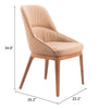 The Ayr Dining Chair (Set of 2) Tan  Era and Style Inspired Home Decor 1