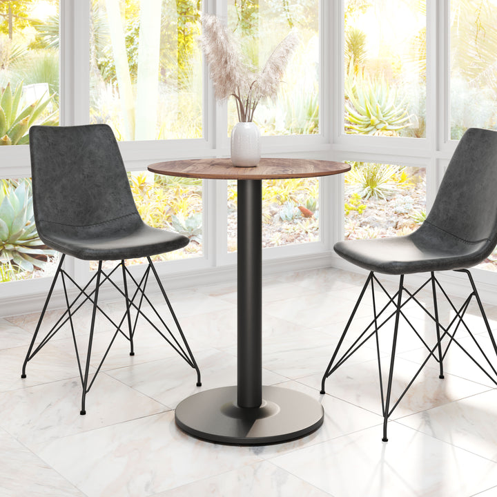 The Alto Bistro Table Brown & Black  Era and Style Inspired Home Decor 1