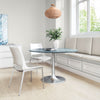 The Metropolis Dining Table Gray & Silver  Era and Style Inspired Home Decor 1