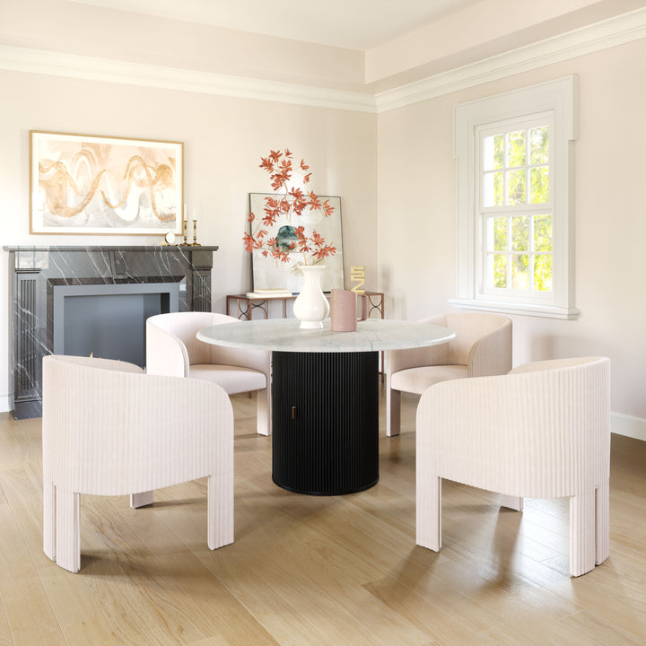 The Izola Dining Table White & Black  Era and Style Inspired Home Decor 1