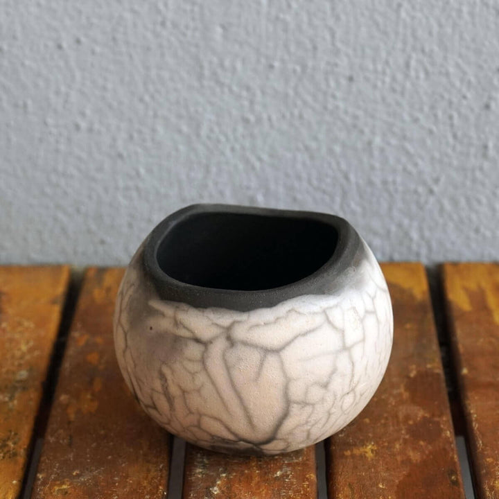 3 Pack Hikari Ceramic Raku Pottery Vases by RAAQUU