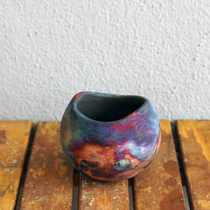 3 Pack Hikari Ceramic Raku Pottery Vases by RAAQUU