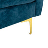 Chic Teal Blue U-Shape Sectional Sofa