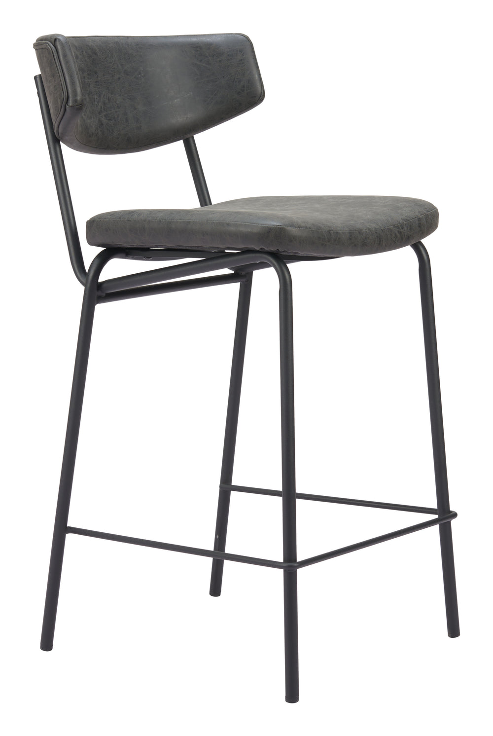 The Charon Counter Stool (Set of 2) Vintage Black  Era and Style Inspired Home Decor 1