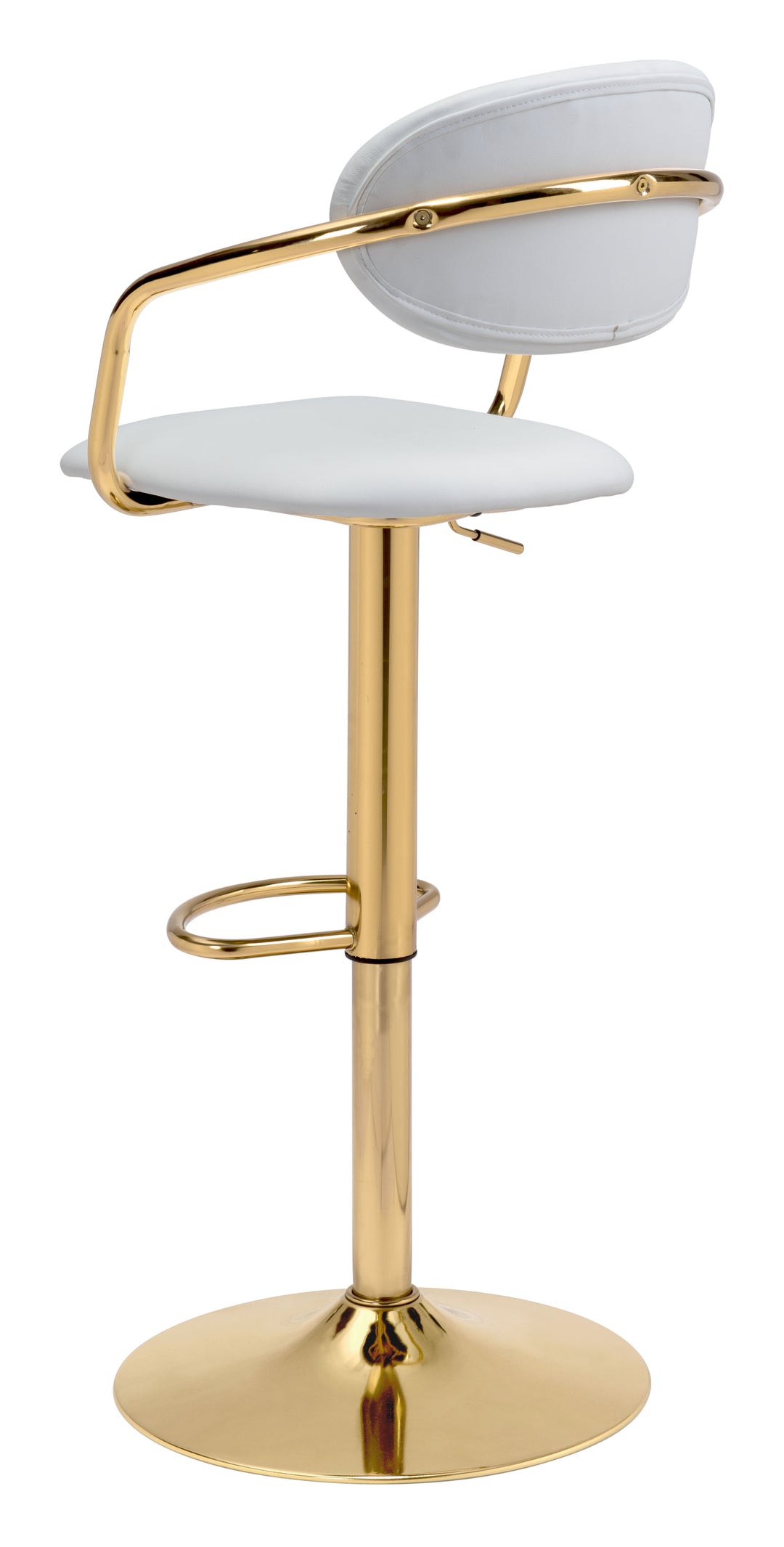 The Gusto Barstool White & Gold  Era and Style Inspired Home Decor 1