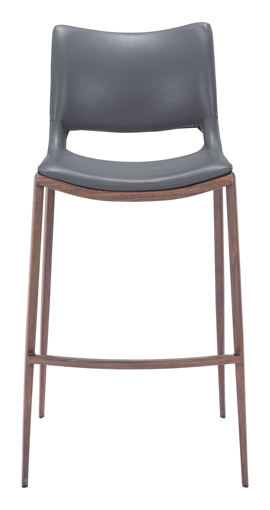 The Ace Barstool (Set of 2) Dark Gray & Walnut  Era and Style Inspired Home Decor 1