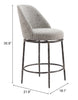 The Nordhavn Swivel Counter Stool Gray  Era and Style Inspired Home Decor 1