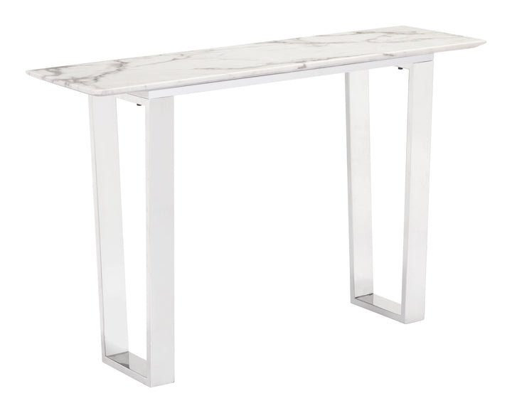 The Atlas Console Table White & Silver  Era and Style Inspired Home Decor 1