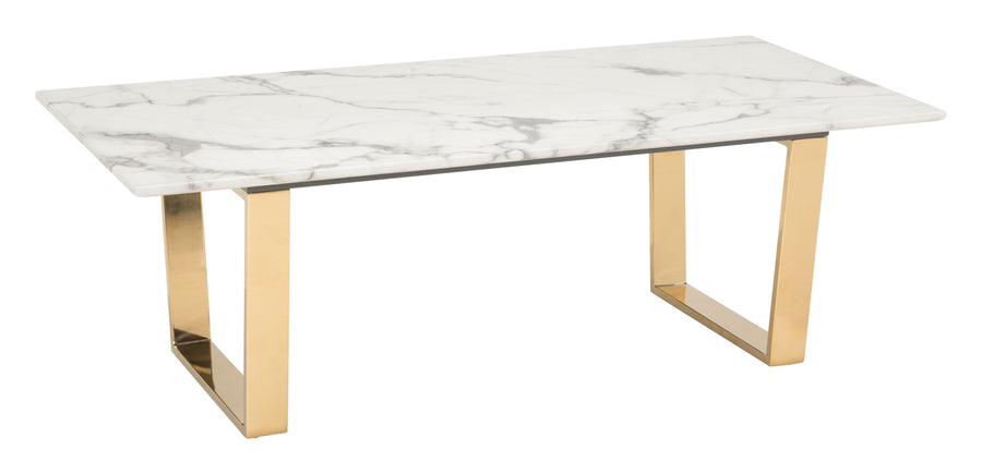 The Atlas Coffee Table White & Gold  Era and Style Inspired Home Decor 1