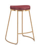 The Bree Counter Stool (Set of 2) Burgundy & Gold  Era and Style Inspired Home Decor 1