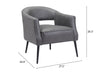 The Berkeley Accent Chair Vintage Gray  Era and Style Inspired Home Decor 1