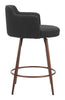 The Kono Swivel Counter Stool (Set of 2) Black & Walnut  Era and Style Inspired Home Decor 1