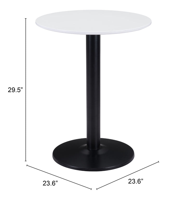 The Alto Bistro Table White & Black  Era and Style Inspired Home Decor 1