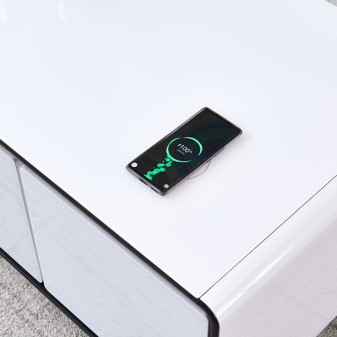 Multifunctional Smart Coffee Table with Fridge