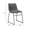 The Smart Dining Chair (Set of 2) Charcoal  Era and Style Inspired Home Decor 1