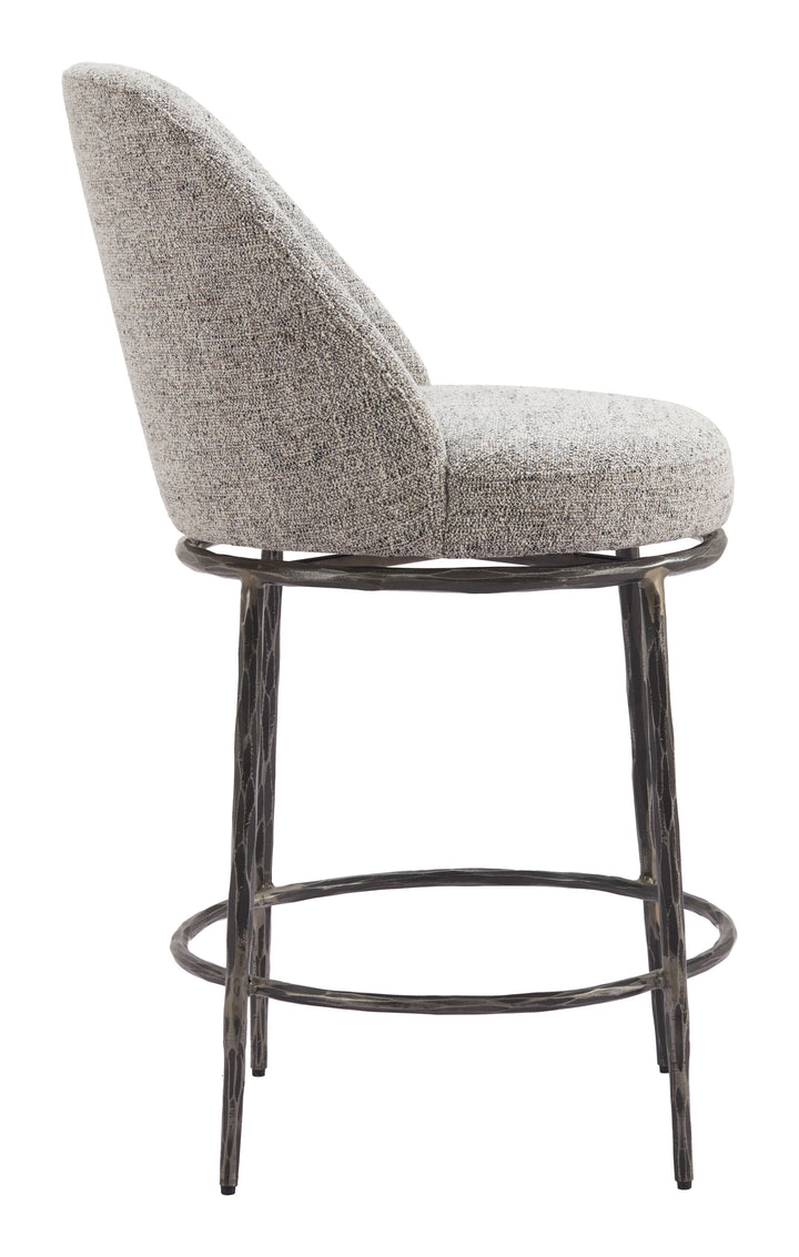 The Nordhavn Swivel Counter Stool Gray  Era and Style Inspired Home Decor 1