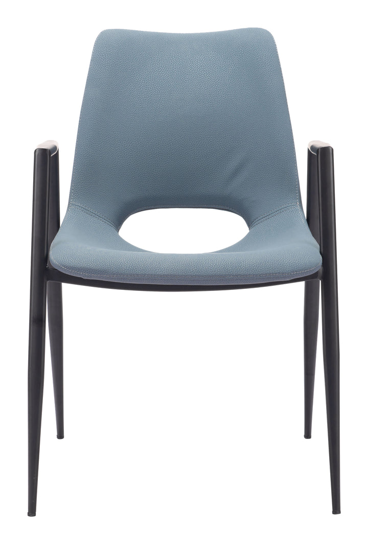 The Desi Dining Chair (Set of 2) Azure Gray  Era and Style Inspired Home Decor 1