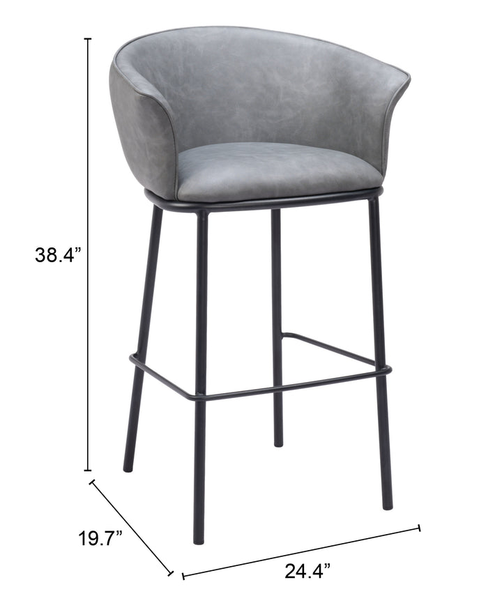 The Garston Barstool Gray  Era and Style Inspired Home Decor 1