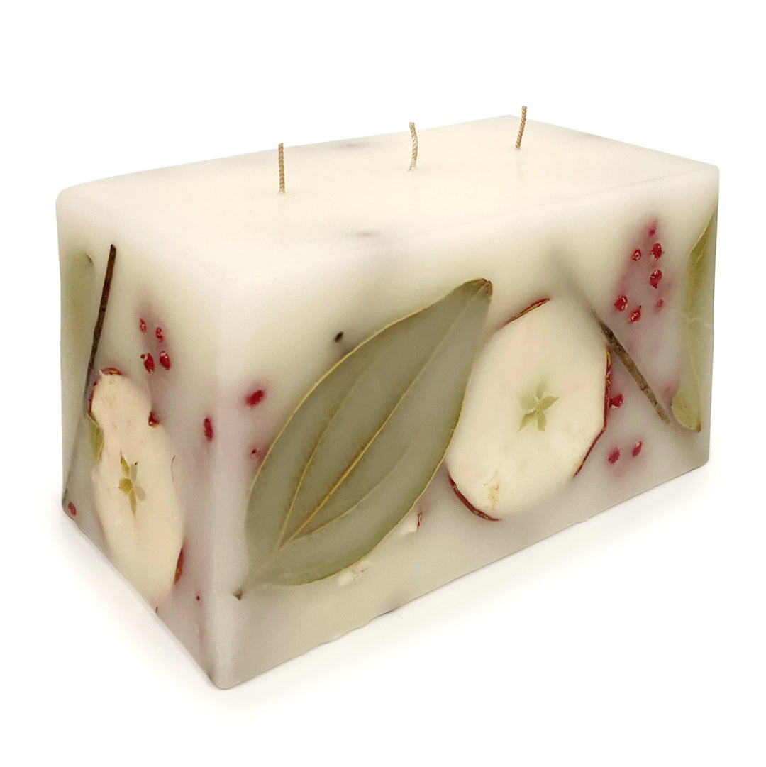 Harvest Cider 3 Wick Brick Botanical Candle