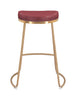 The Bree Counter Stool (Set of 2) Burgundy & Gold  Era and Style Inspired Home Decor 1