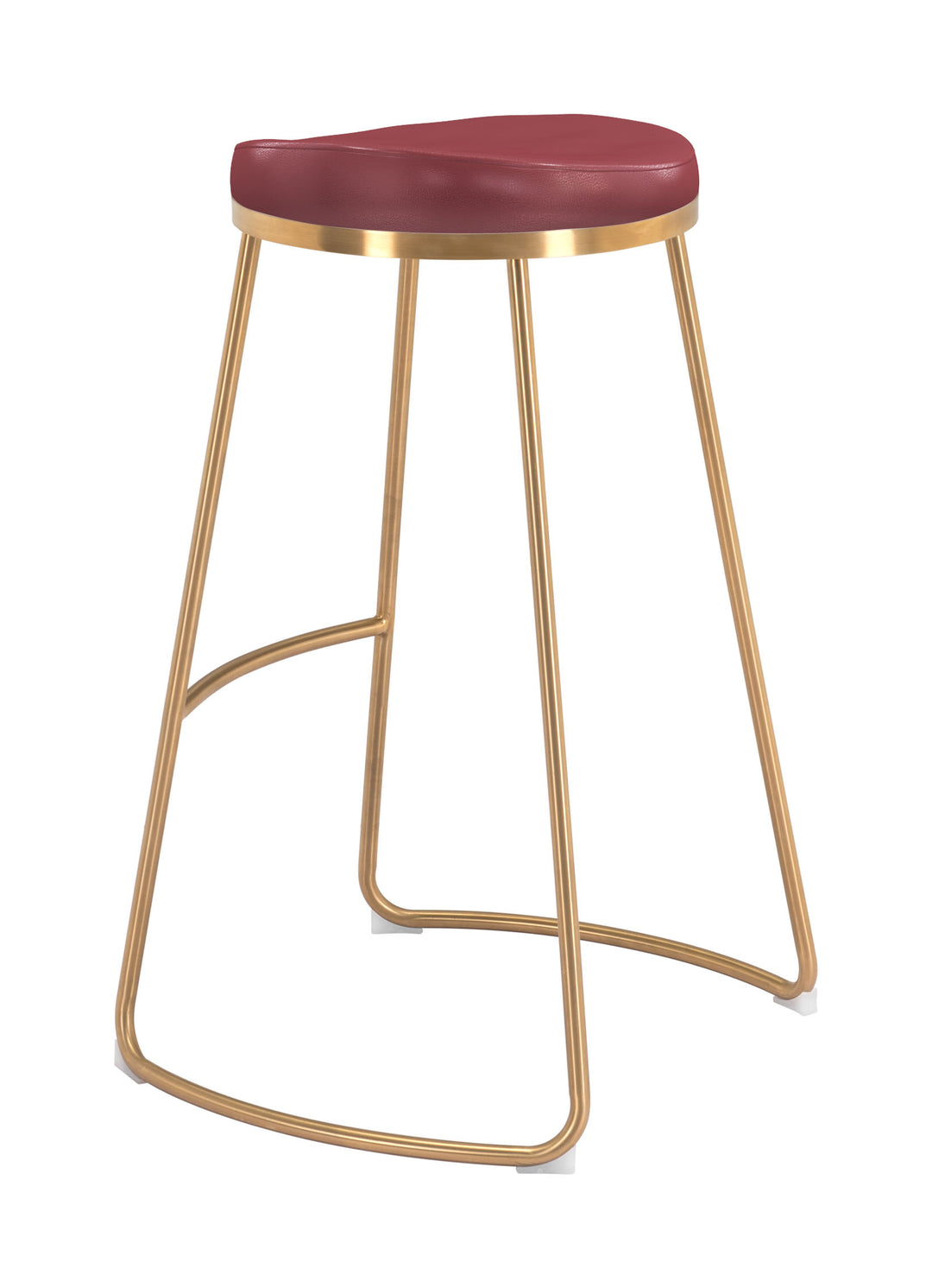 The Bree Barstool (Set of 2) Burgundy & Gold  Era and Style Inspired Home Decor 1