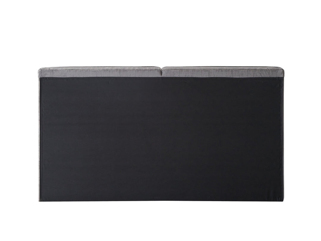 Onfroi Eastern King Bed In Velvet Gray