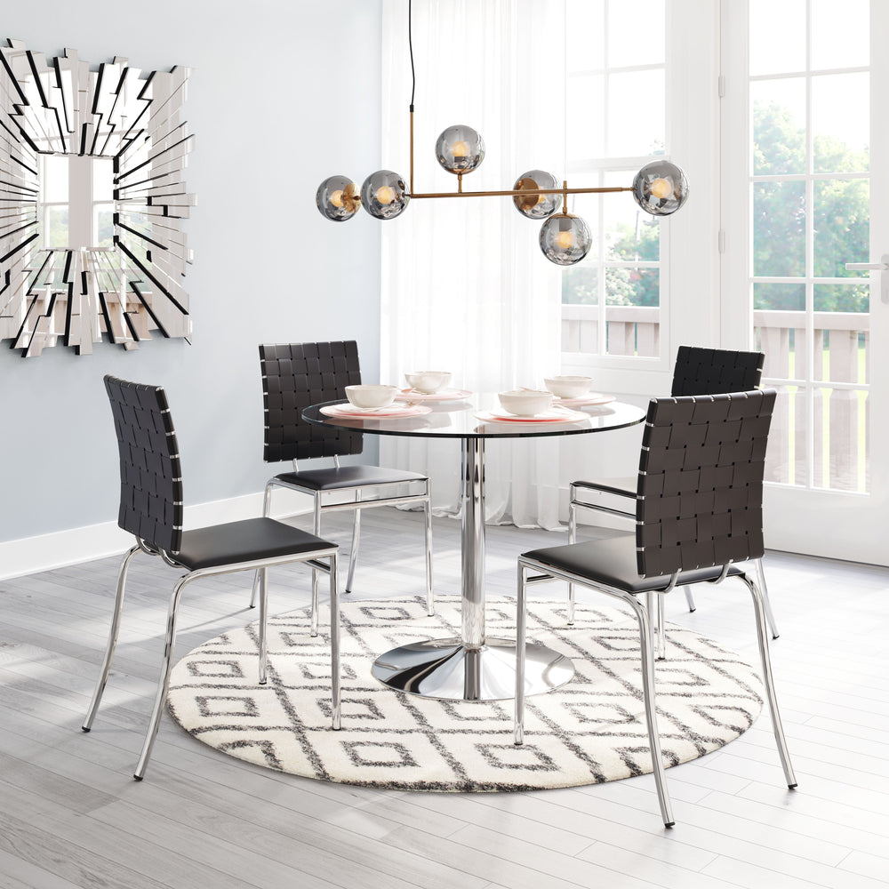 The Criss Cross Dining Chair (Set of 4) Black  Era and Style Inspired Home Decor 1